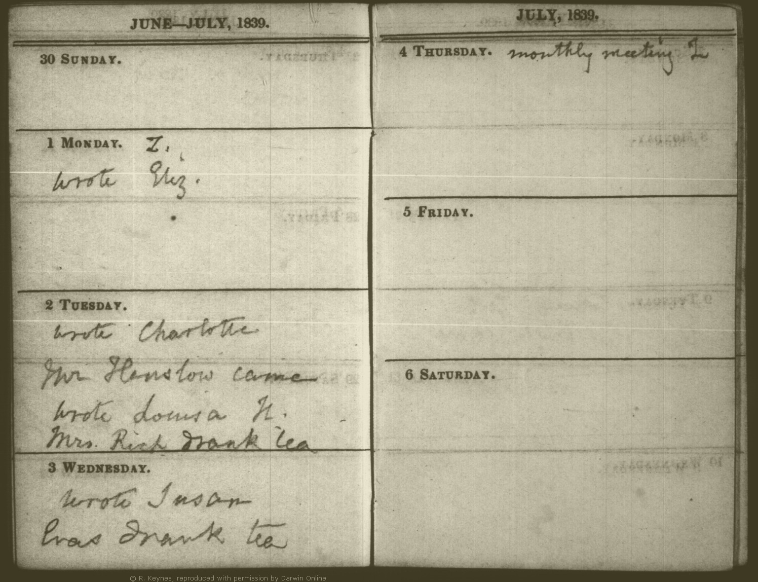 tuesday july 23 1839